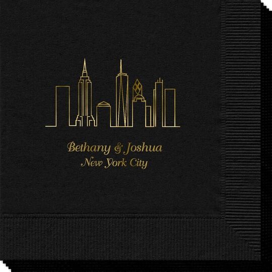 New York City Skyline Napkins